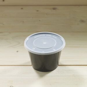 ΣΚΕΥΟΣ MICROWAVE ΣΟΥΠΑΣ 590ml ΜΑΥΡΟ ΜΕ ΚΑΠΑΚΙ (50 ΤΜΧ)