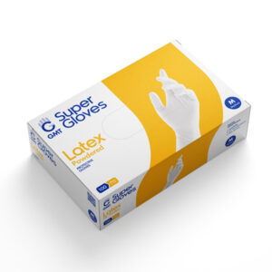 ΓΑΝΤΙΑ LATEX ΛΕΥΚΟ ΜΕ ΠΟΥΔΡΑ MEDIUM (100 ΤΕΜ)