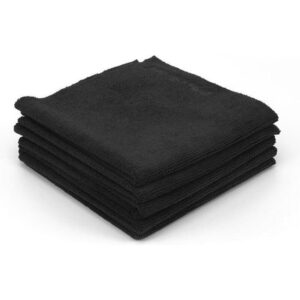 ΠΑΝΙ MICROFIBER 34X34cm ΜΑΥΡΟ (4 ΤΜΧ)