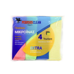 ΠΑΝΙ MICROFIBER 30X30cm 4 ΧΡΩΜΑΤΩΝ (4 ΤΜΧ)